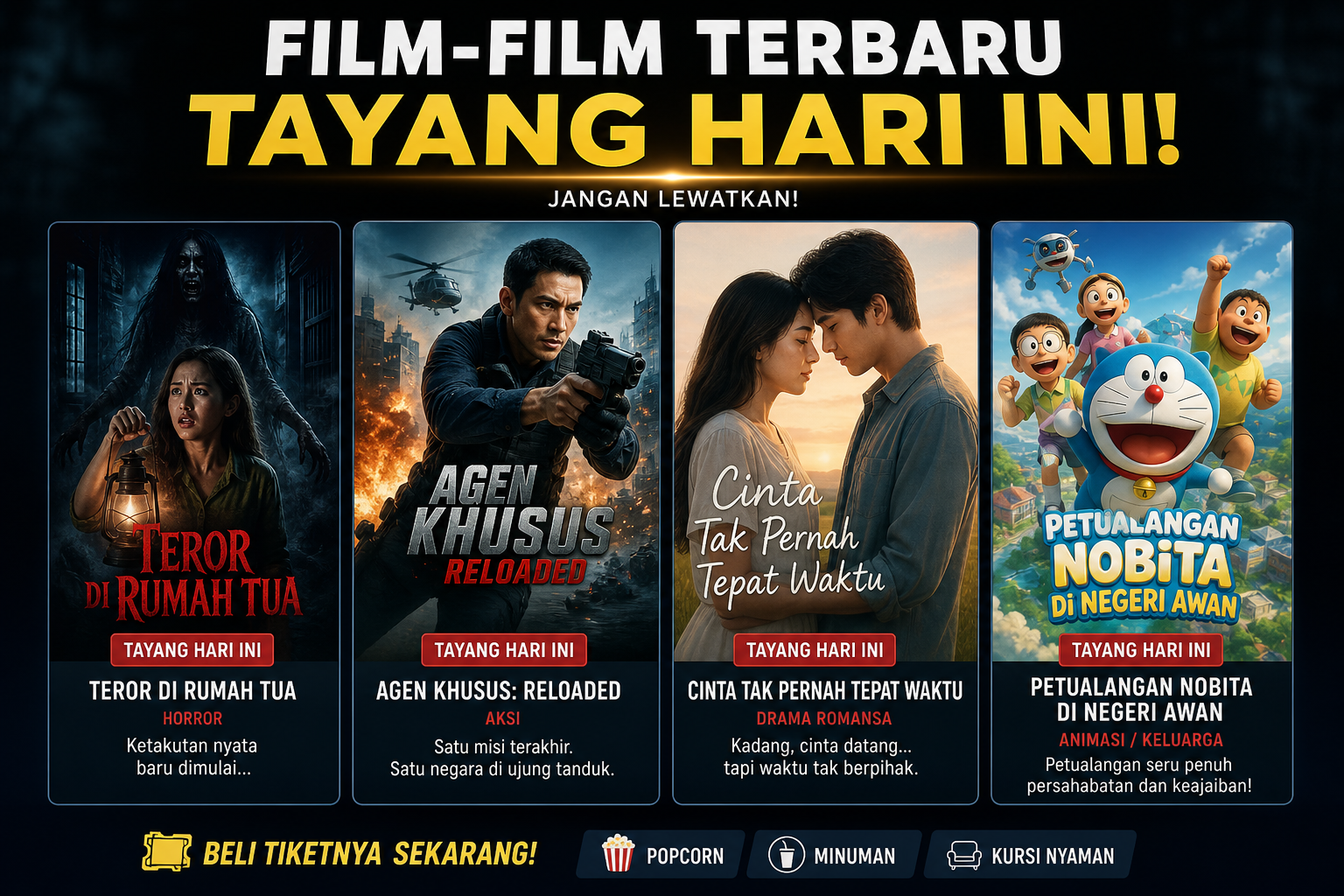 Film-Film Terbaru Tayang Hari Ini - jadwal