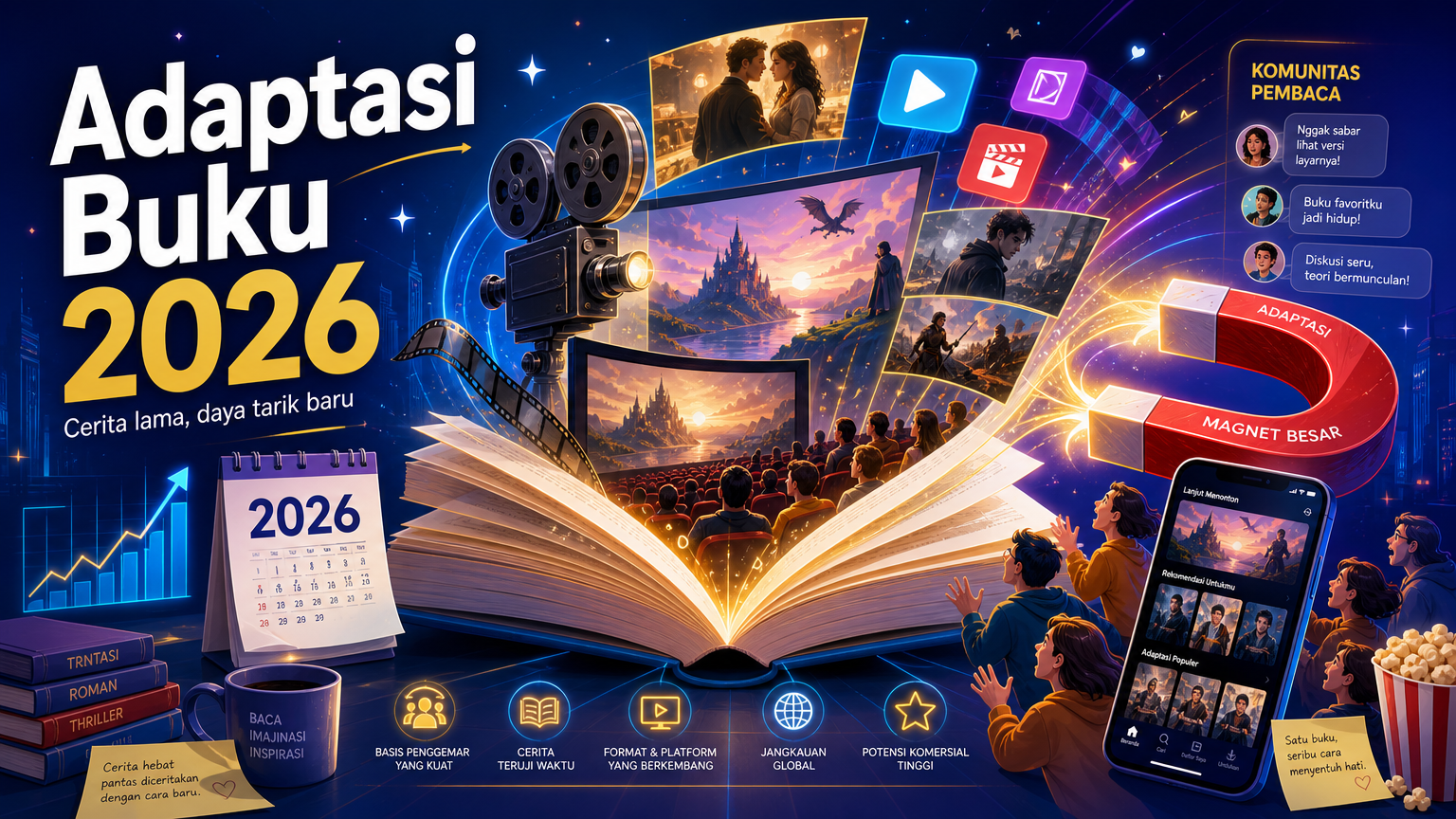 Kenapa Adaptasi Buku Masih Jadi Magnet Besar di 2026? - adaptasi