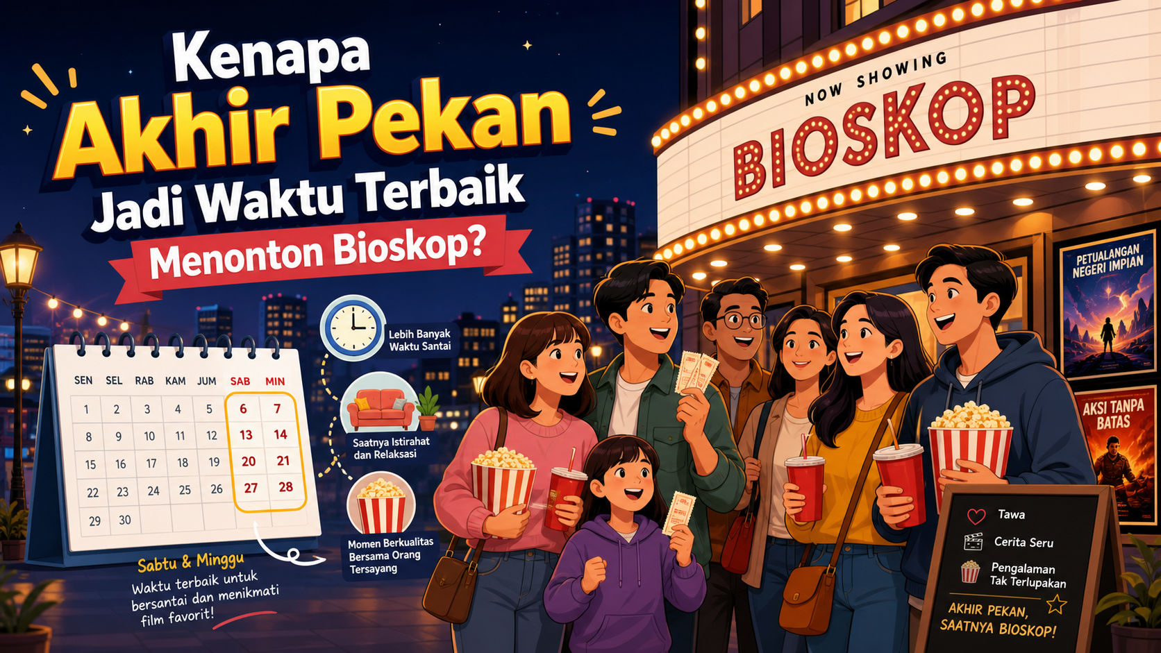 Kenapa Akhir Pekan Jadi Waktu Terbaik Menonton Bioskop? - film