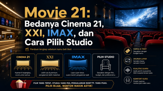 movie - Movie 21: Bedanya Cinema 21, XXI, IMAX, dan Cara Pilih Studio