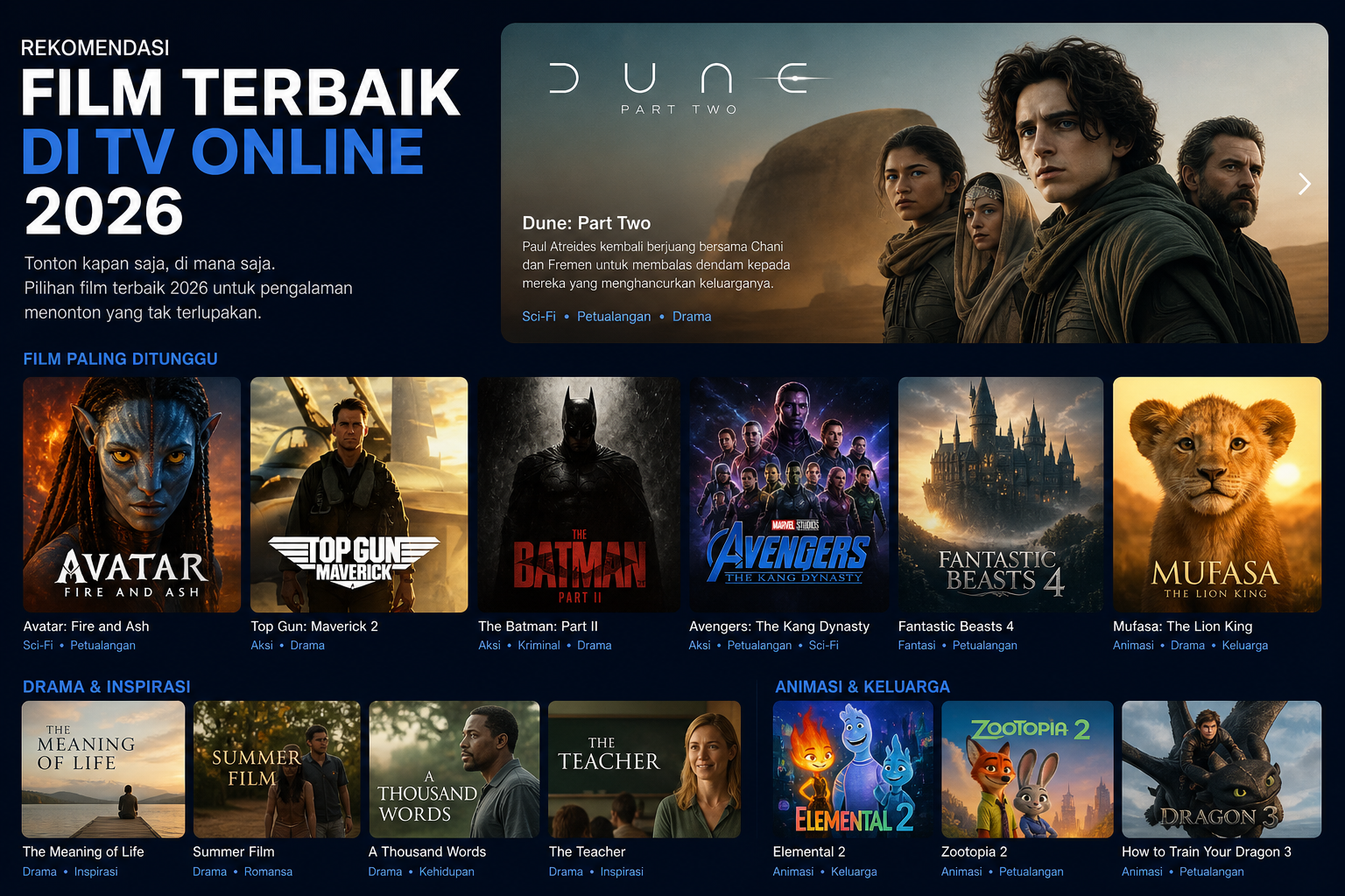 Rekomendasi Film Terbaik di TV Online 2026 - film