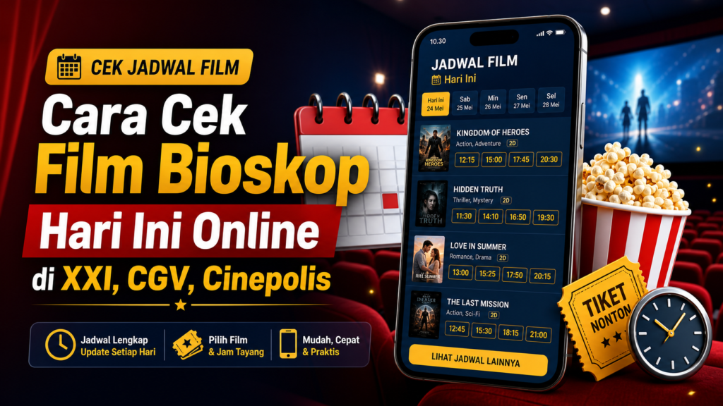 bioskop - Cara Cek Film Bioskop Hari Ini Online di XXI, CGV, Cinepolis