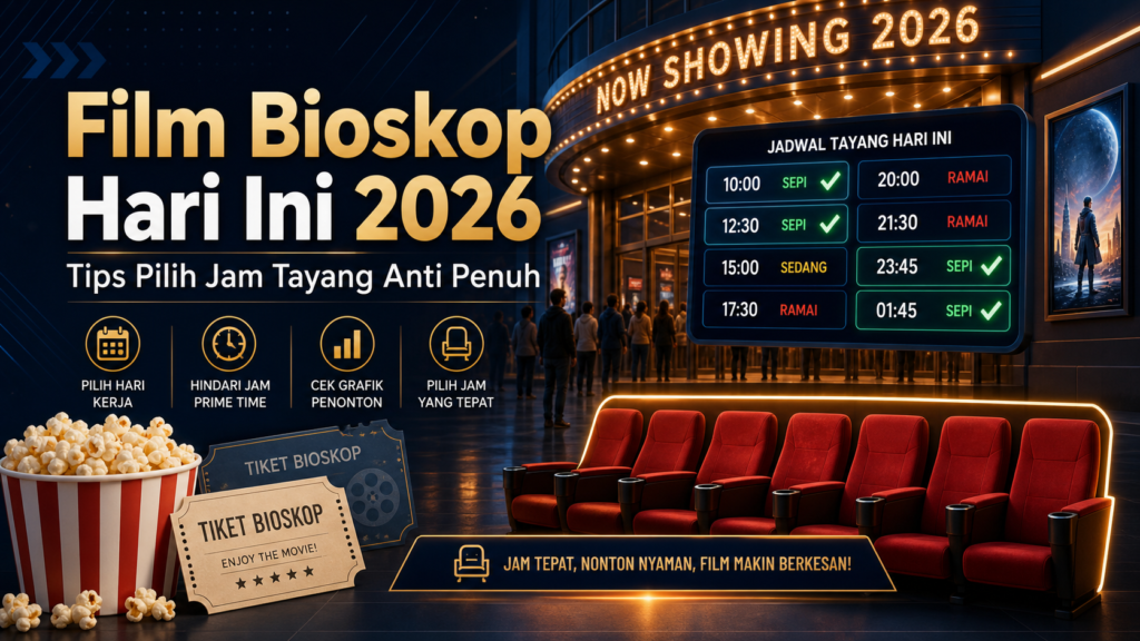 film - Film Bioskop Hari Ini 2026: Tips Pilih Jam Tayang Anti Penuh