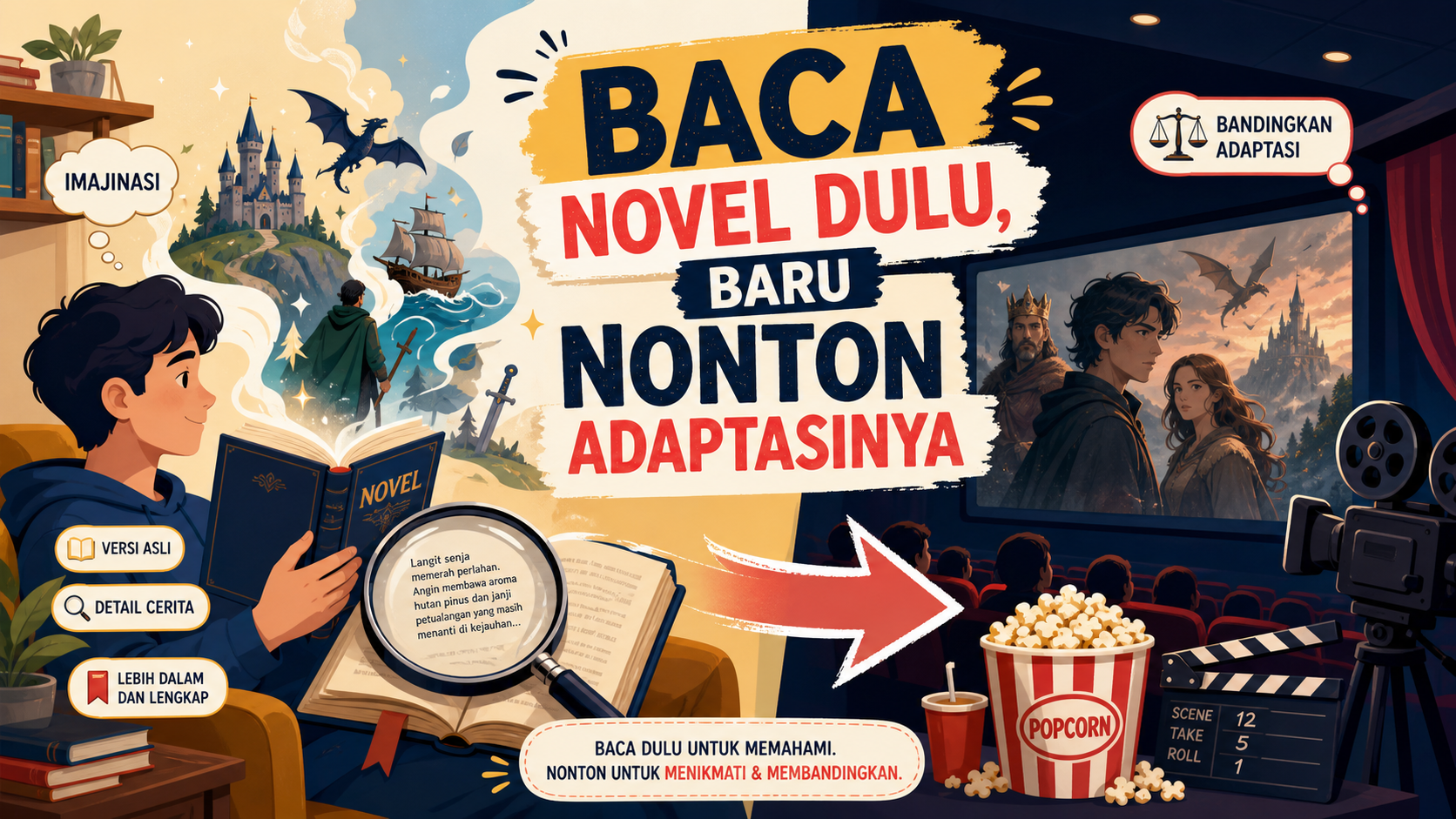 Kenapa Harus Baca Novel Sebelum Nonton Adaptasinya? - buku