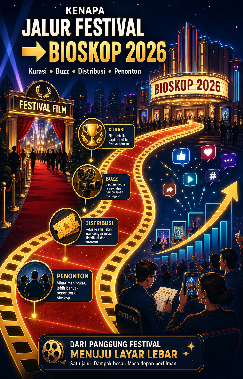 Kenapa Jalur Festival ke Bioskop Makin Penting pada 2026? - film