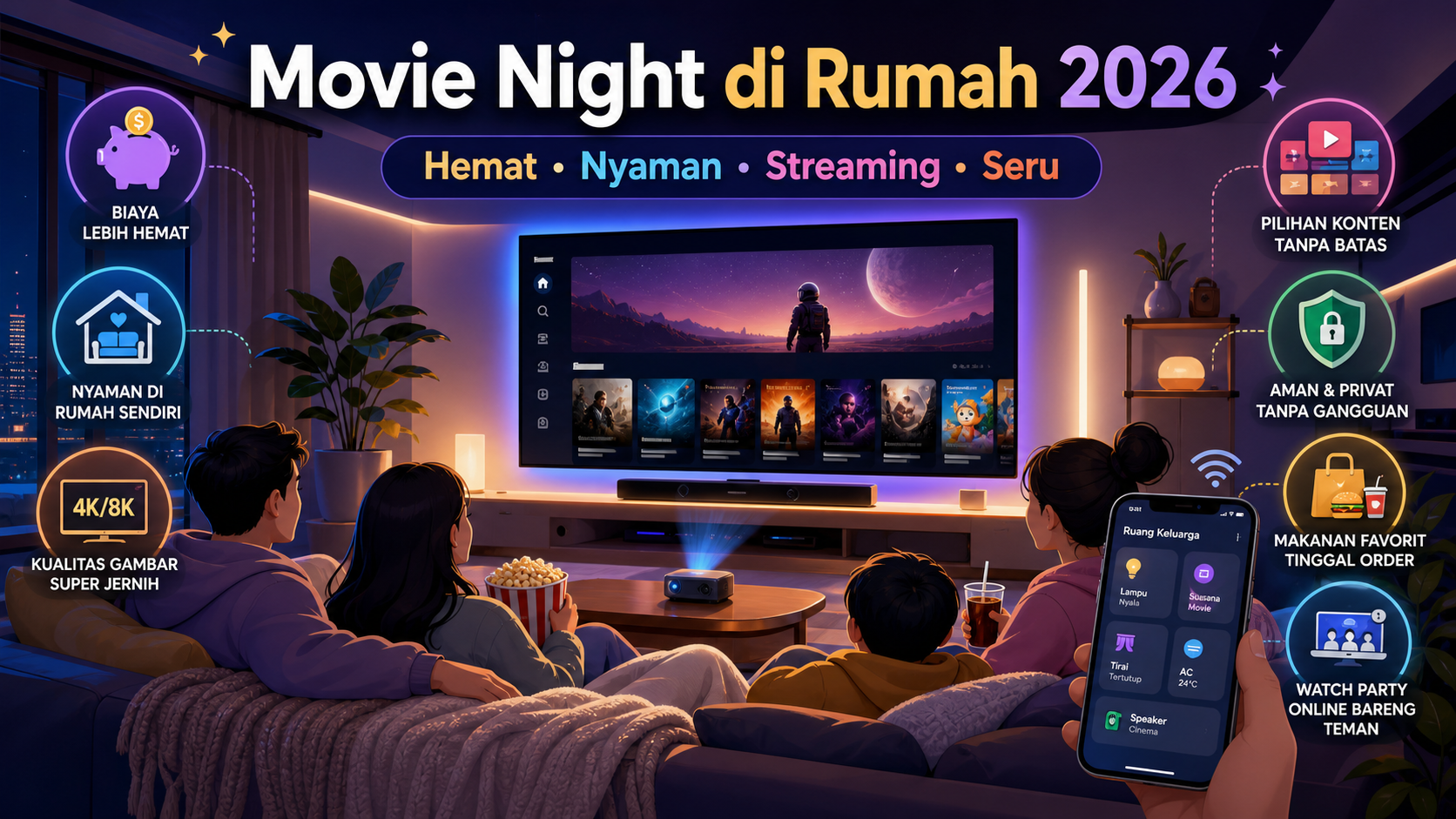 Kenapa Movie Night di Rumah Makin Populer pada 2026? - film