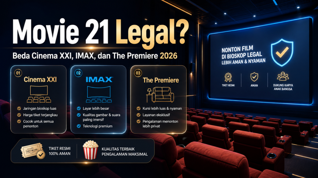 movie - Movie 21 Legal? Ini Beda Cinema XXI, IMAX, dan The Premiere 2026