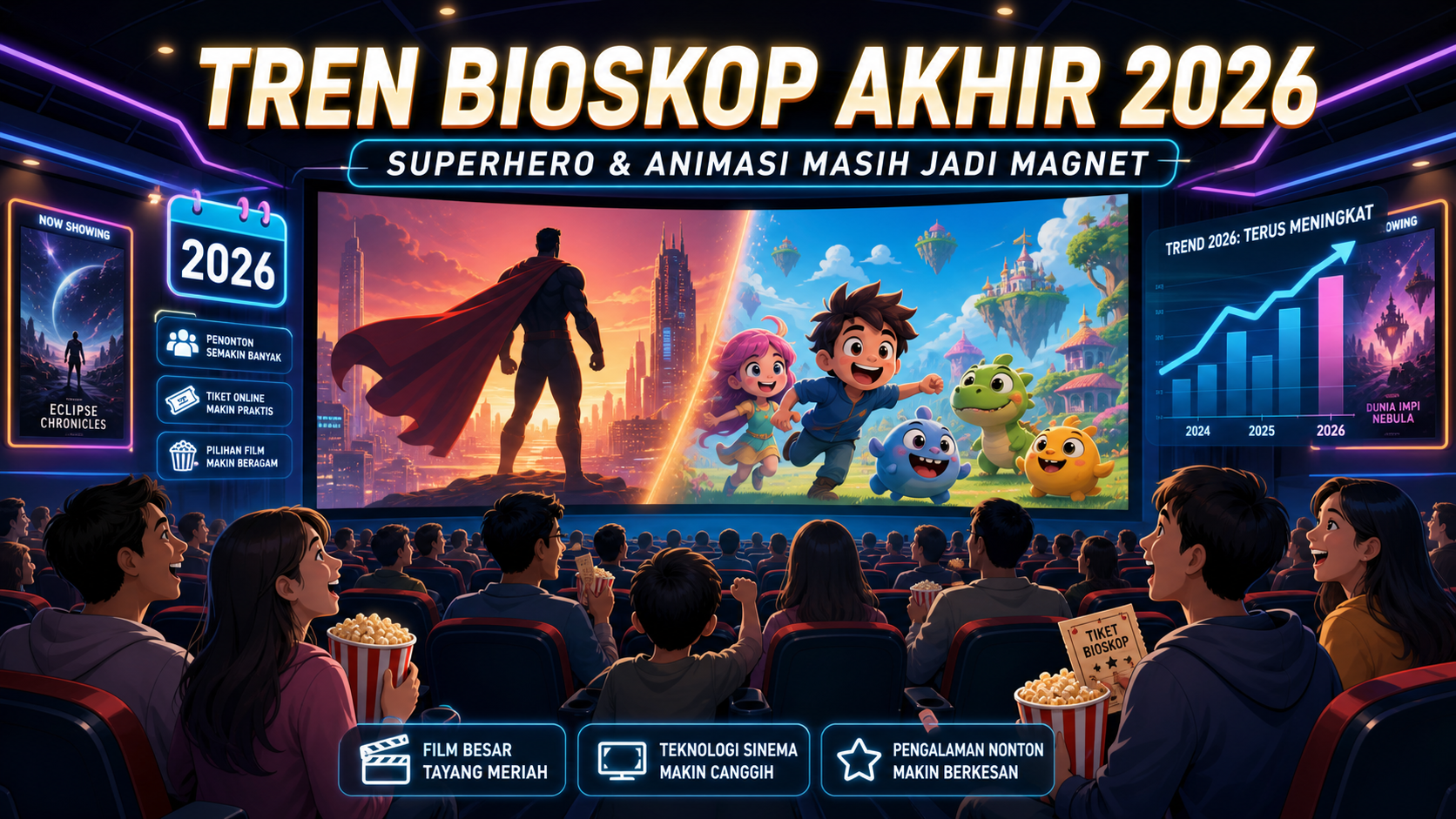 Tren Bioskop Akhir 2026: Superhero dan Animasi Masih Jadi Magnet - film