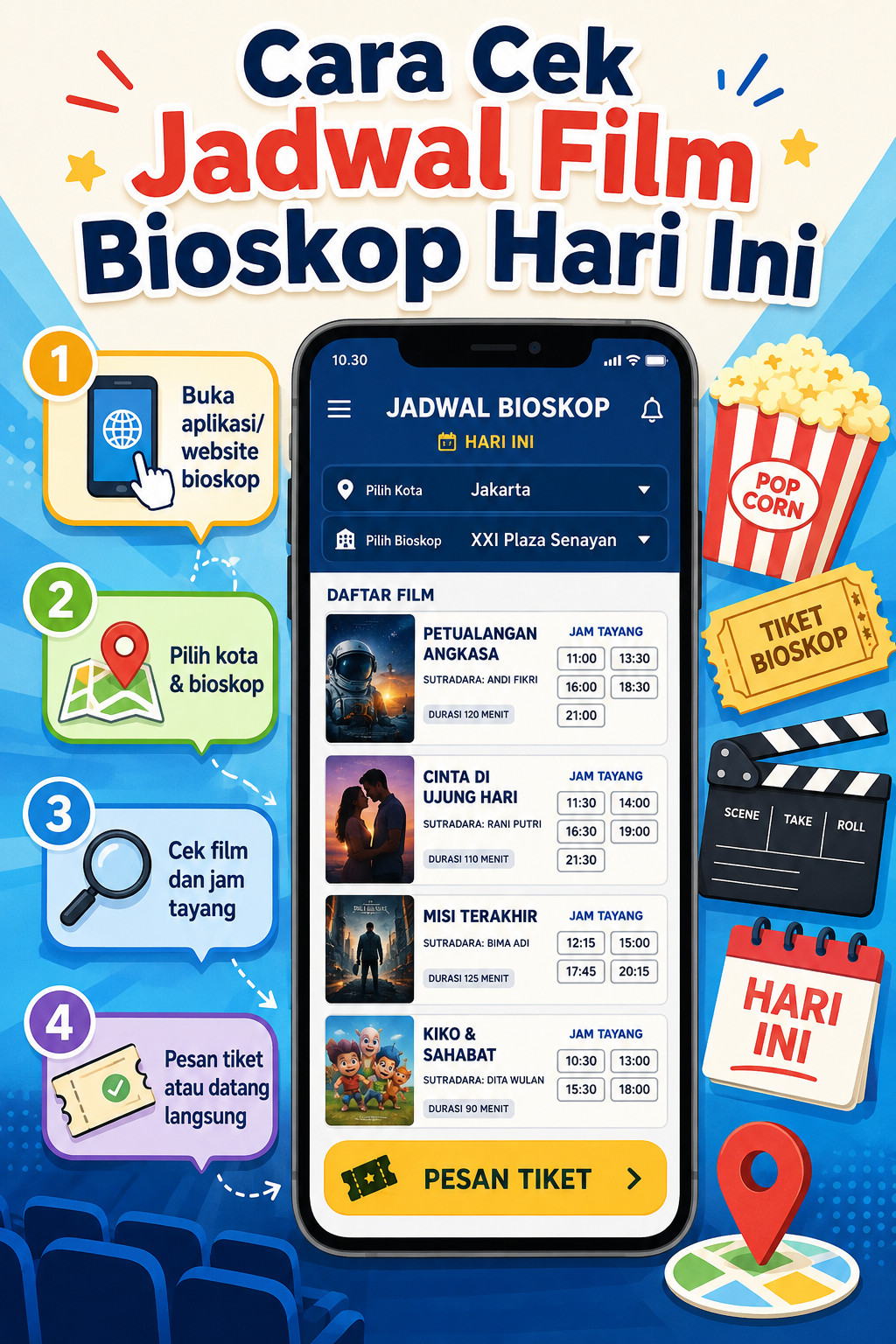 Cara Cek Jadwal Film Bioskop Hari Ini - bioskop