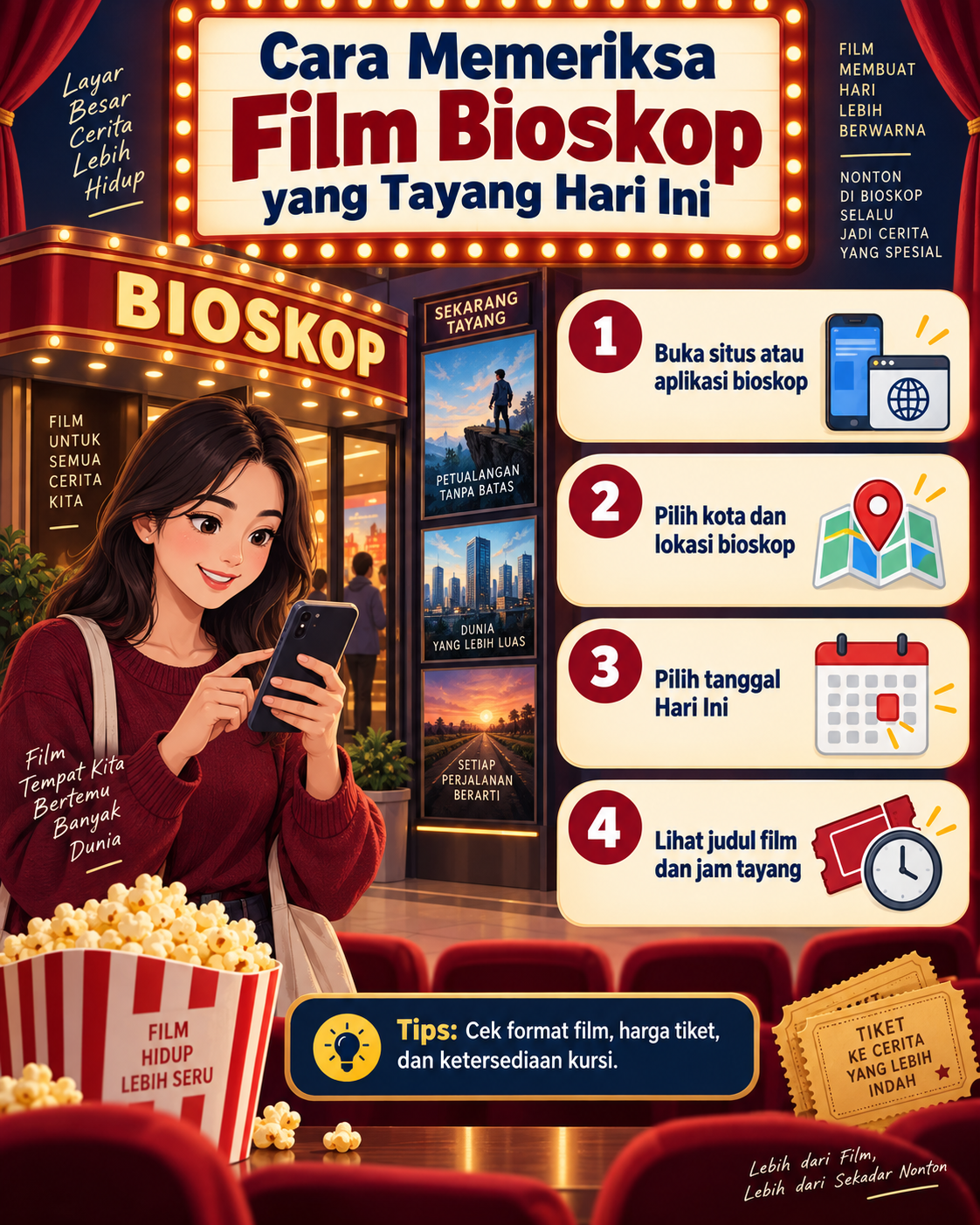 Cara Memeriksa Film Bioskop yang Tayang Hari Ini - bioskop