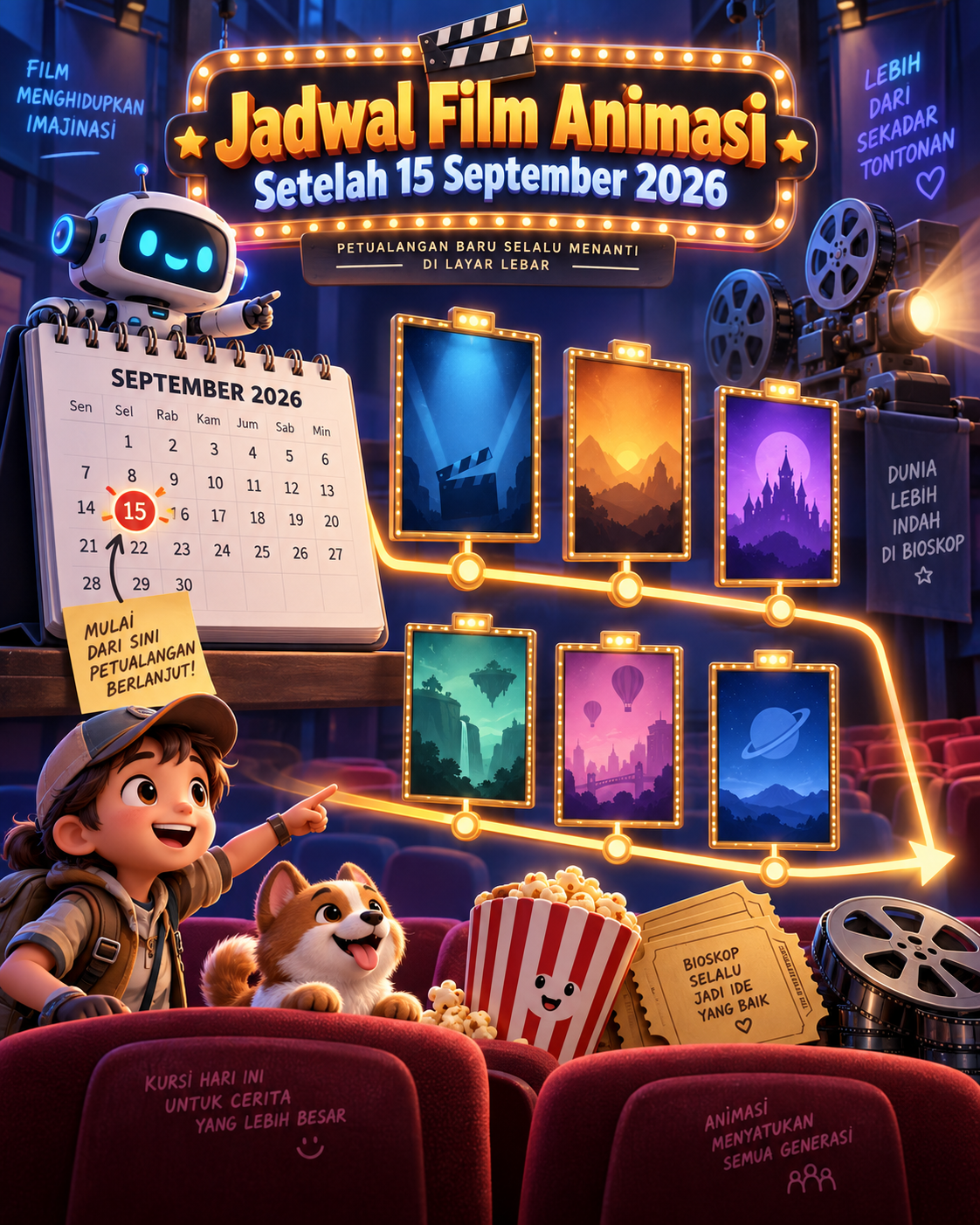Jadwal Film Animasi Setelah 15 September 2026 - animasi