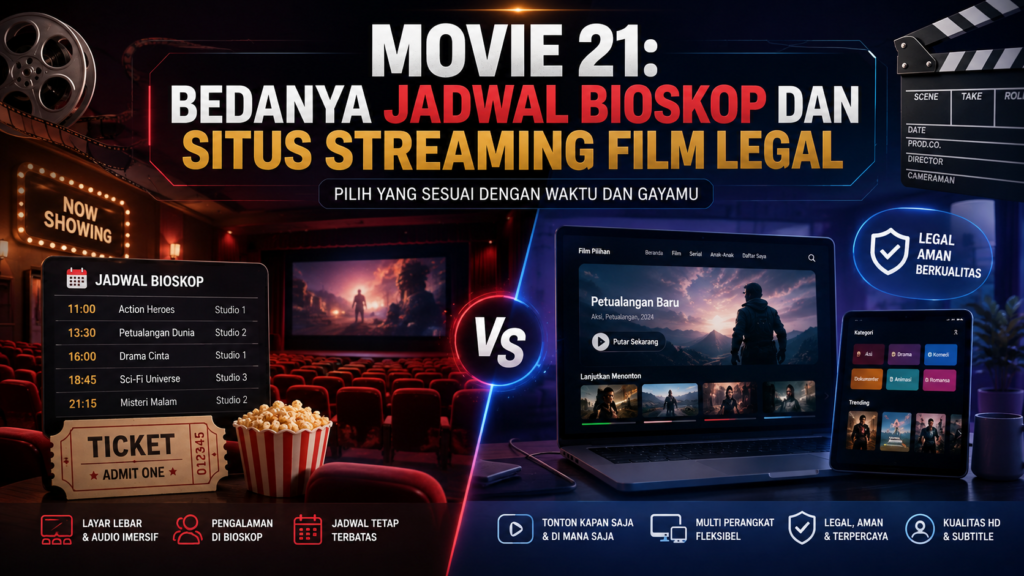 movie - Movie 21: Bedanya Jadwal Bioskop dan Situs Streaming Film Legal