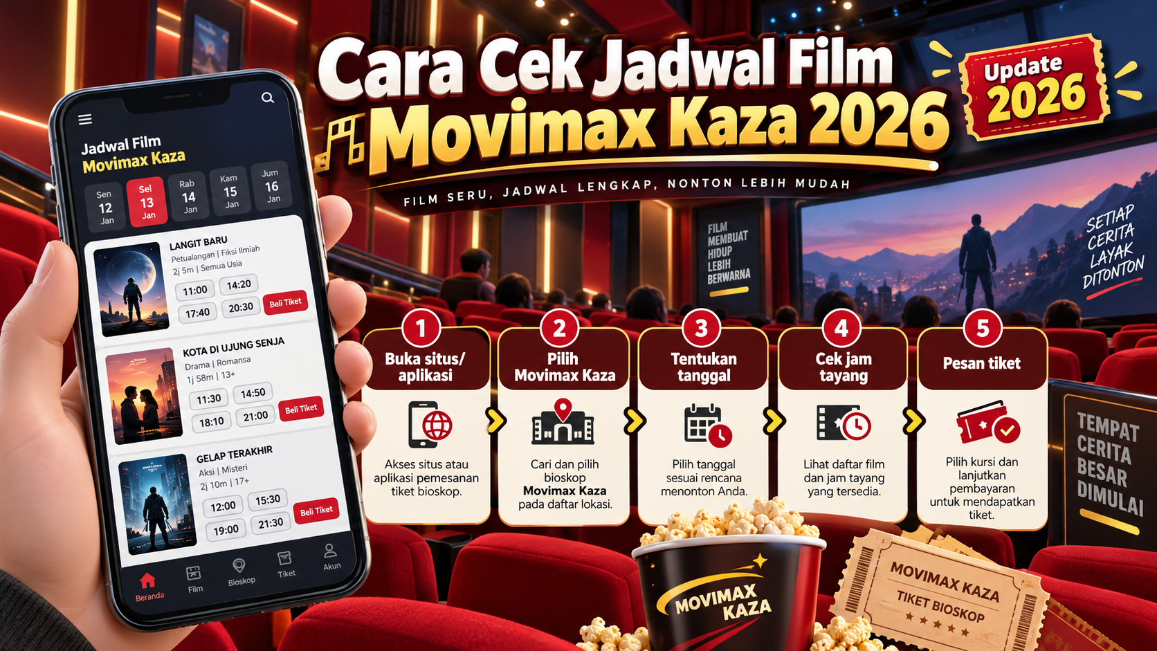 Cara Cek Jadwal Film Movimax Kaza 2026 - movimax