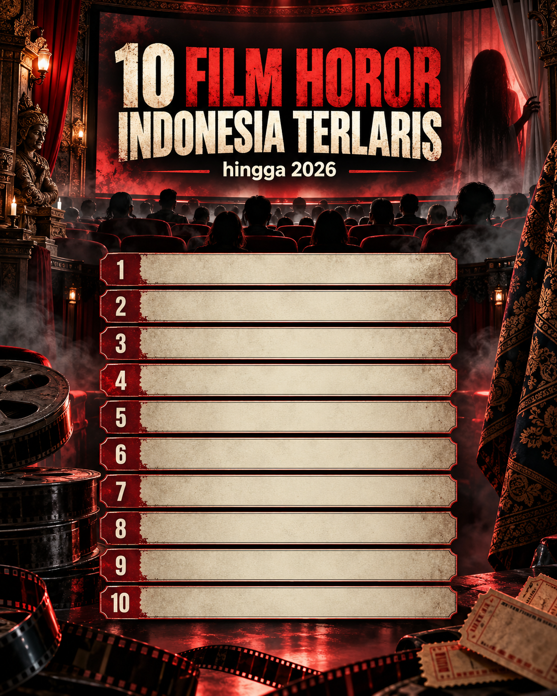 Daftar 10 Film Horor Indonesia Terlaris hingga 2026 - horor