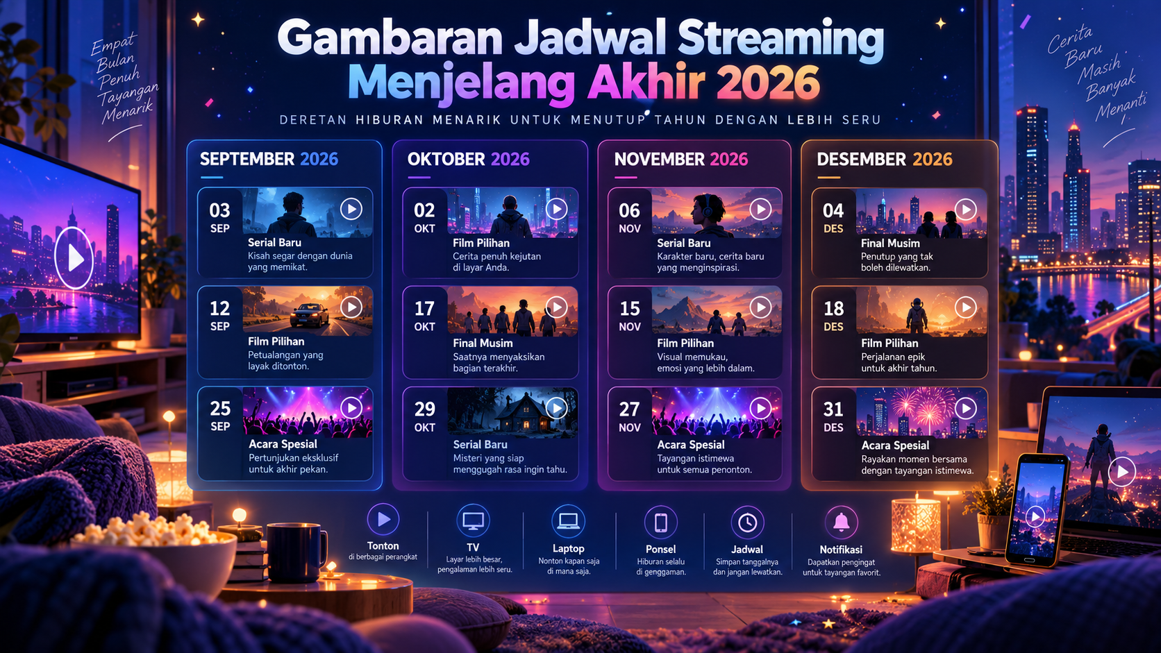 Gambaran Jadwal Streaming Menjelang Akhir 2026 - movie