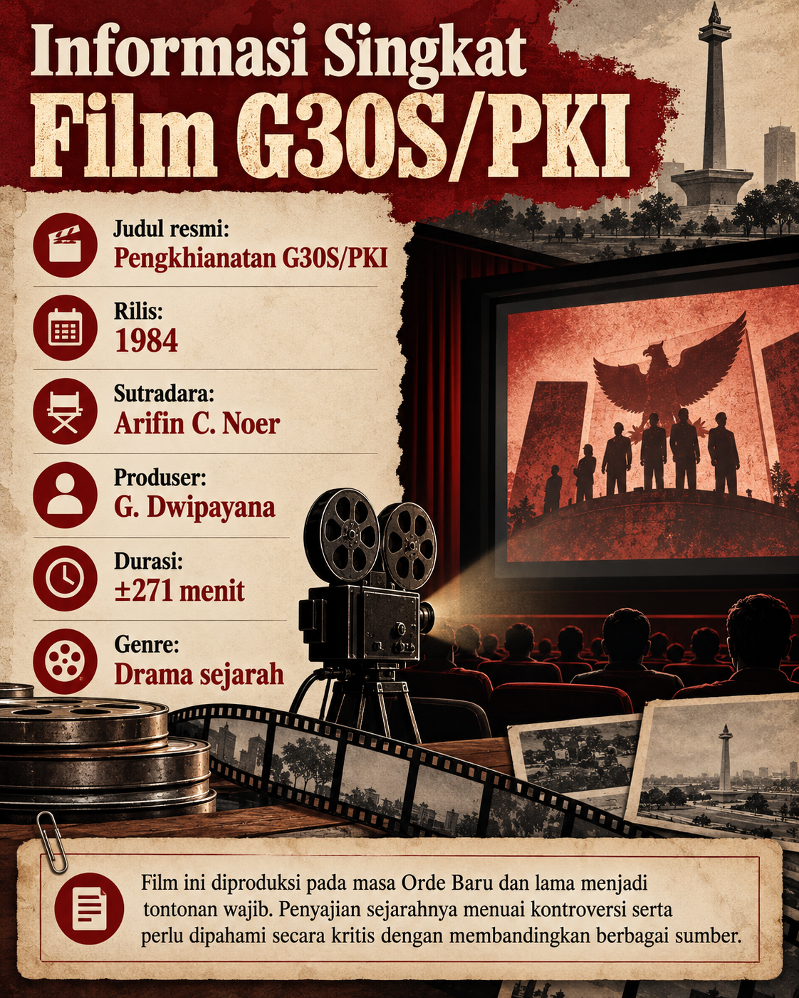 Informasi Singkat Film G30S PKI - g30s