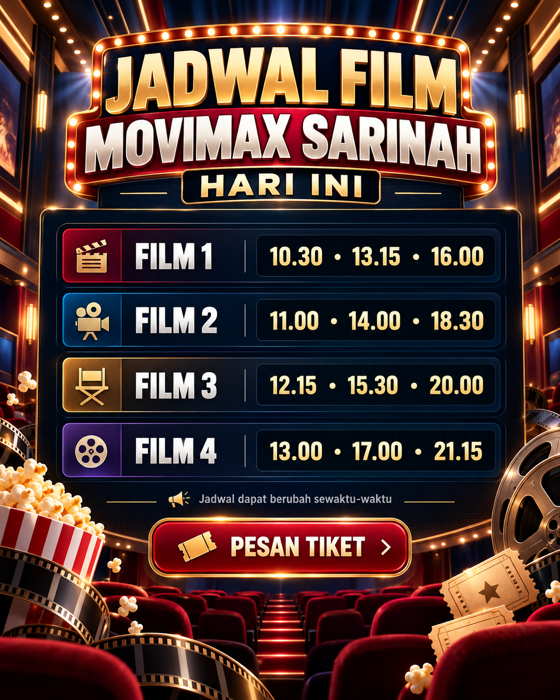 Jadwal Film Movimax Sarinah Hari Ini - movimax